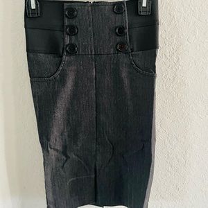 Long gray skirt
